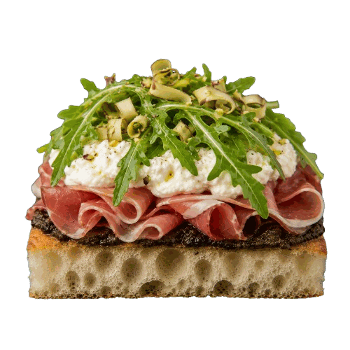 Smá-Focaccia Prosciutto Bakki